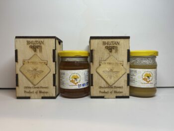 ブータン産はちみつ Pure Happy Honeyセット （ホワイトクローバー ＆ピンクのそばの花） 100g 各1瓶セット